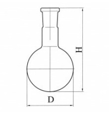 Колба круглодонная со шлифом К-1-100-29/32, ТС