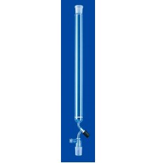 Хроматографическая колонка Lenz 200 мм, 35 мл, NS14/23, с фриттой, PTFE игольчатый кран, боковой отвод GL18, стекло